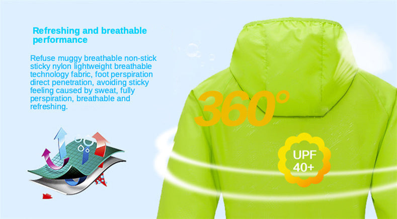 Easywindbreaker H/F imperméable léger et Anti-UV